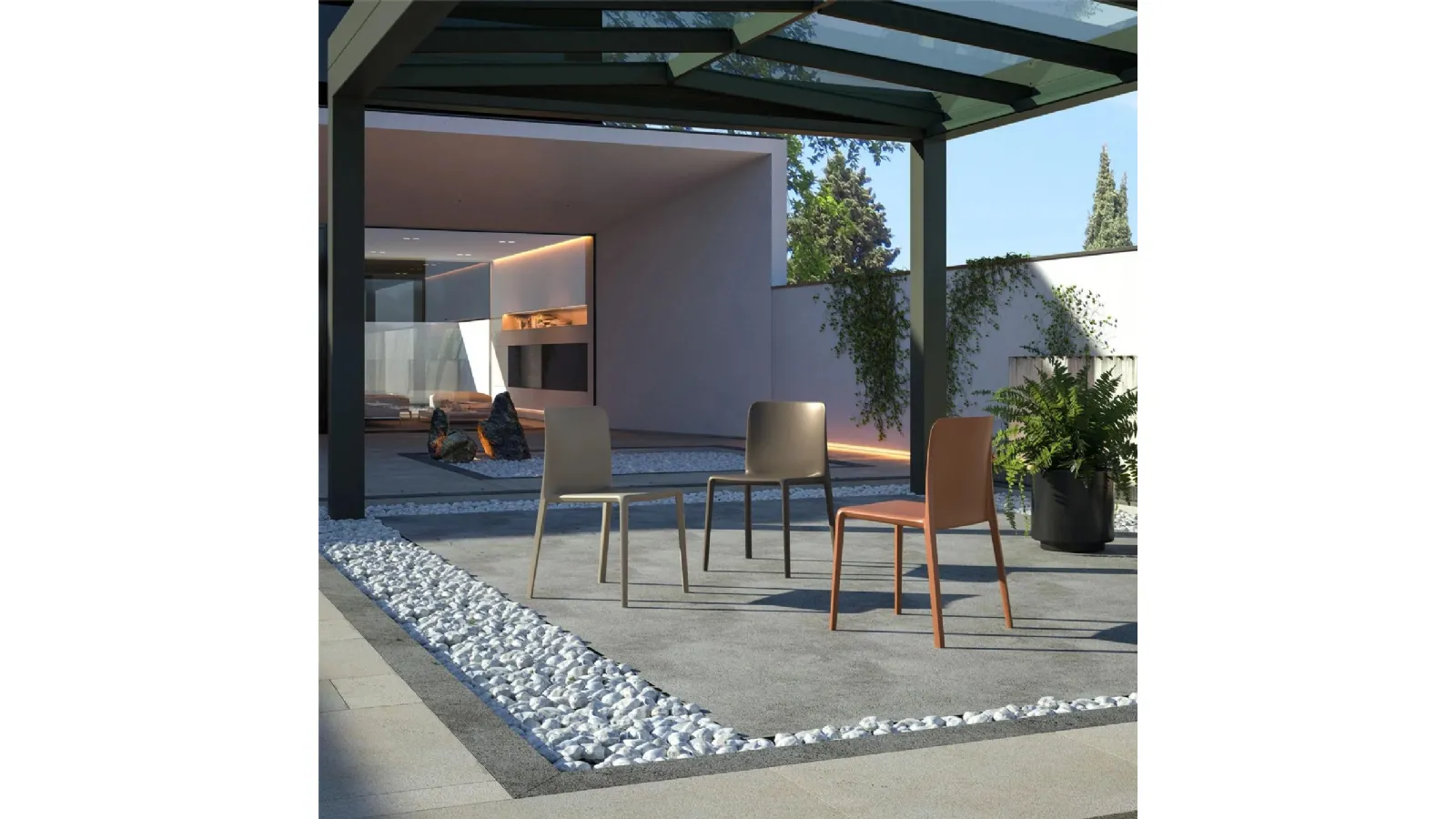Lunea polypropylene chair by Easyline