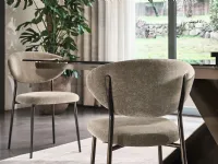 Manta upholstered fabric chair by Calligaris