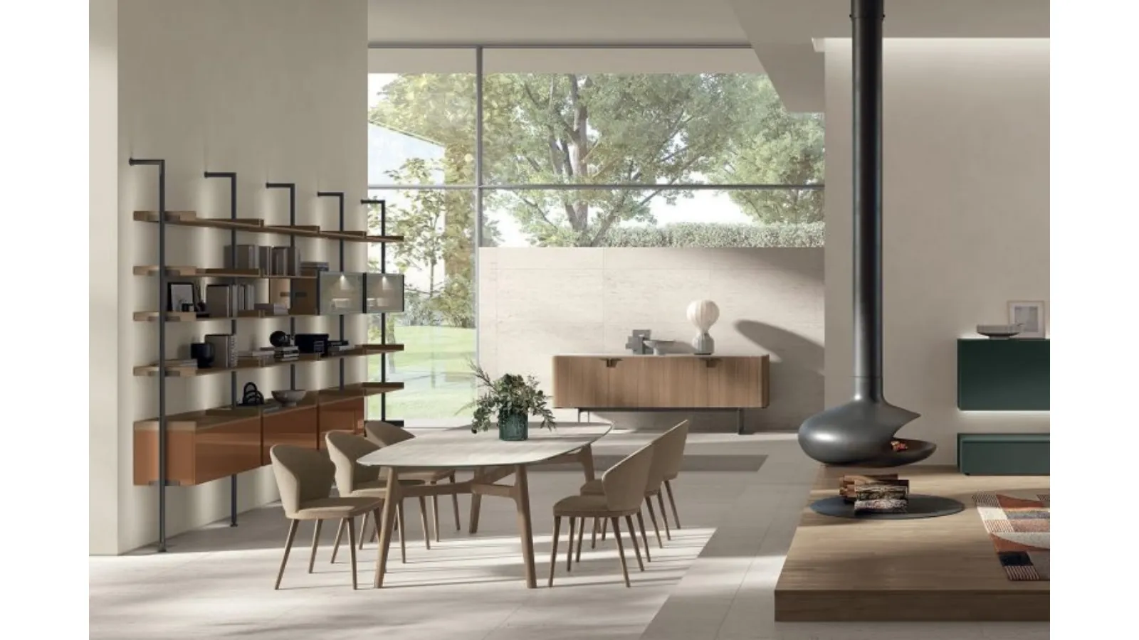 Meryl chair in fabric and wood by Tomasella