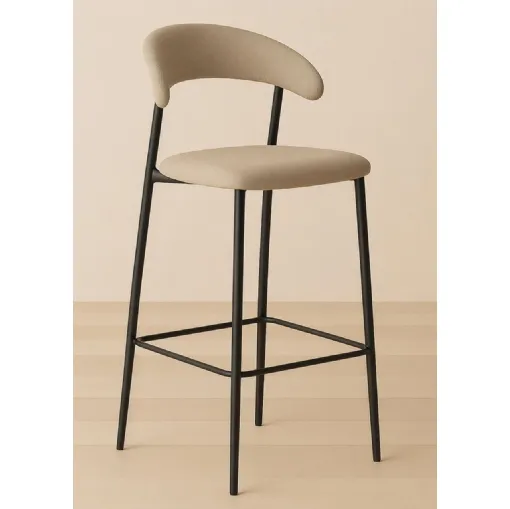 Moon fabric stool by Zamagna