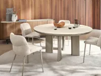 Wave chair in padded fabric by Calligaris.