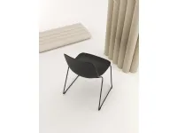 Pure Loop Mono Sled chair with polypropylene shell and steel base by Infiniti.