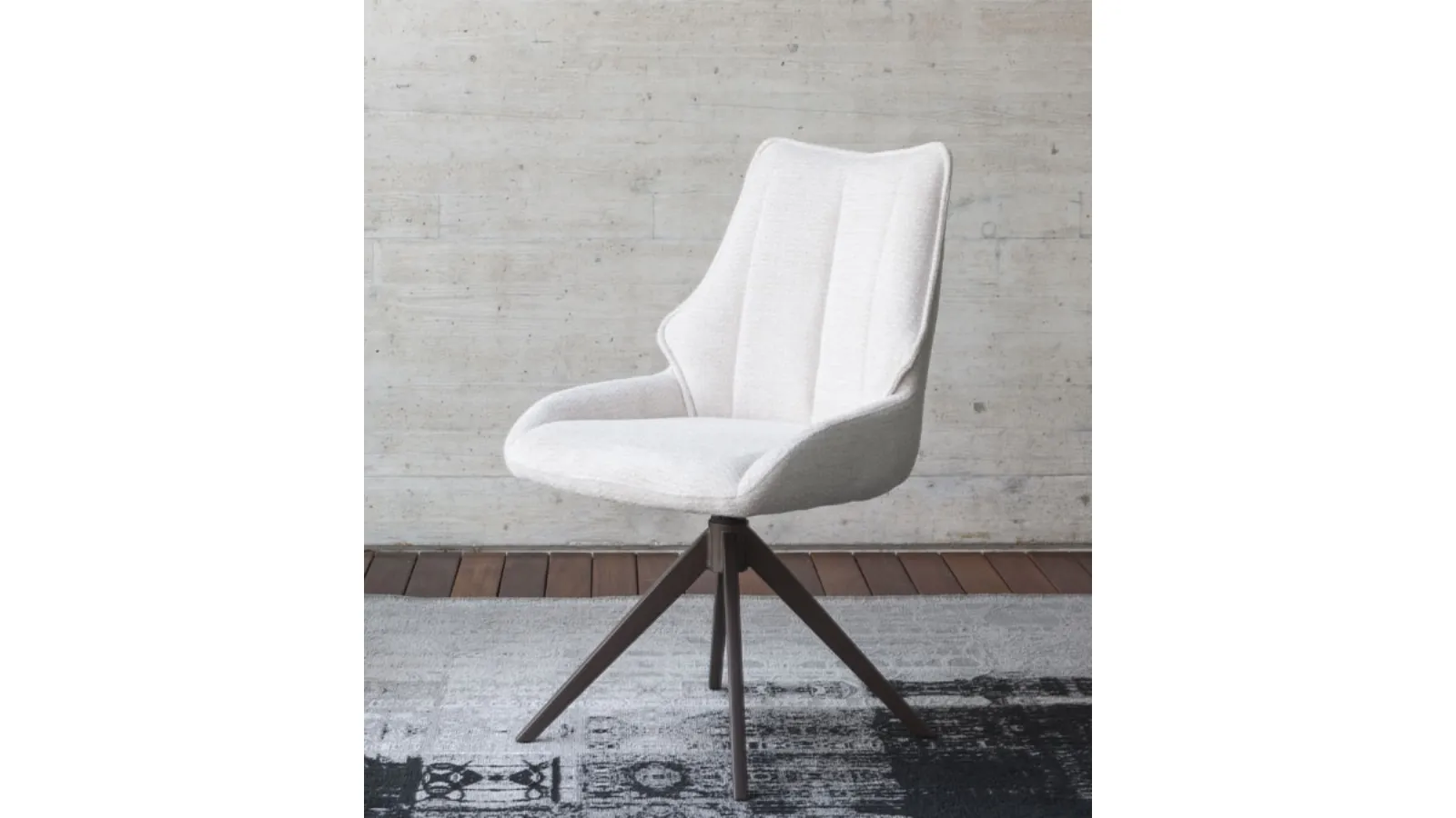 Raya upholstered fabric chair by Altacom