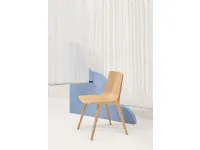 Seame 4 Legs Chair in Natural Oak by Infiniti.