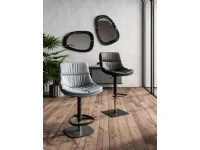 Leather Coco and Noa stools by Ozzio