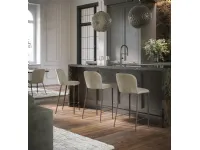 Leather bustier stool by Tonin Casa.