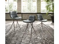 Padded stool Milo by Ozzio.