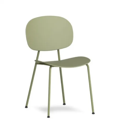 Pop Round Chair in polypropylene and steel by Infiniti.
