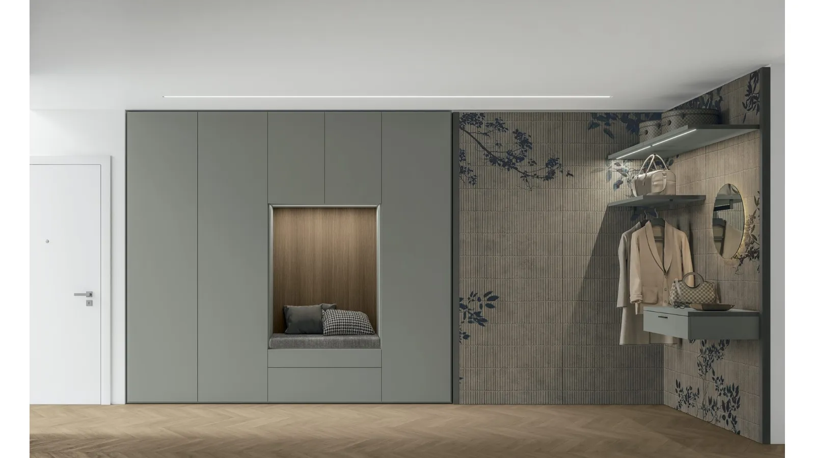 Mobile entrance Logic Plus UNIT 05 by Tomasella