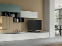 Living Glass Wall Unit in Pietra di Savoia Laminam and Arredo3 Veneer