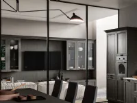 Living Opera wall unit in solid ash wood by Arredo3.