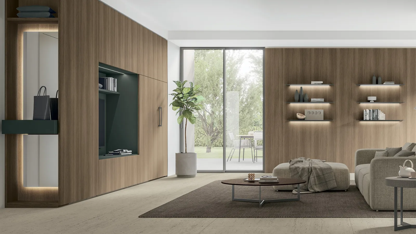 Wall Unit Logica Plus UNIT 02 by Tomasella