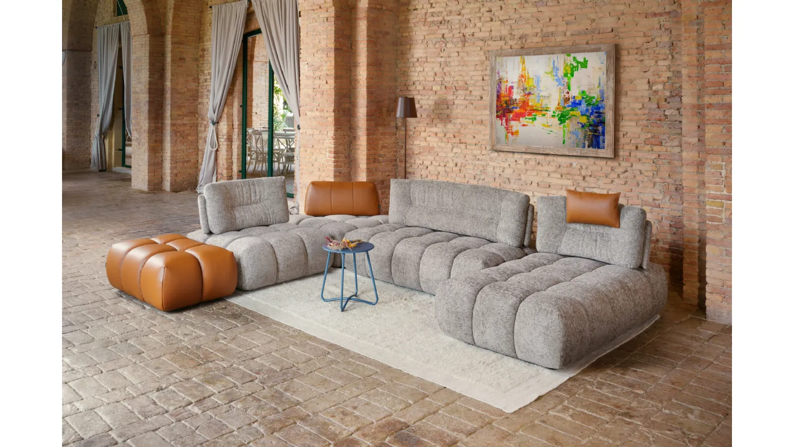 Boogie sofa with chaise lounge by Nicoletti Home