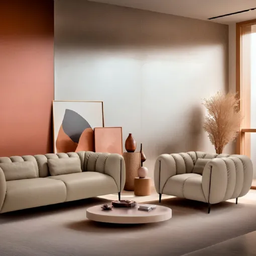 Linear sofa Brando by Franco Ferri