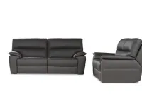 Relax living room Detroit in leather by Nicoletti Home