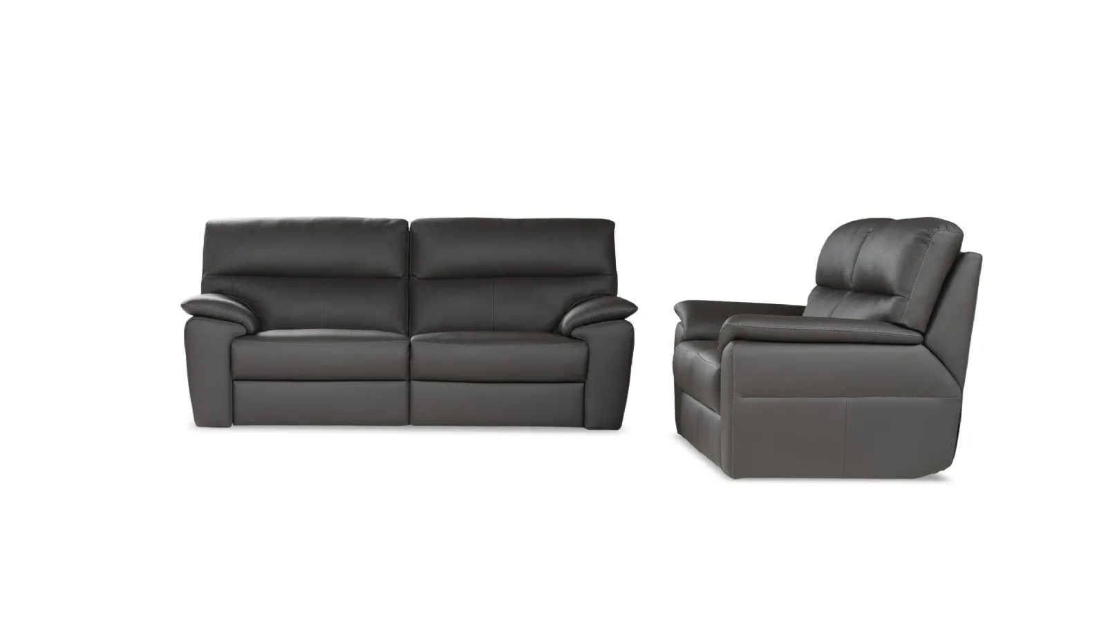 Relax living room Detroit in leather by Nicoletti Home