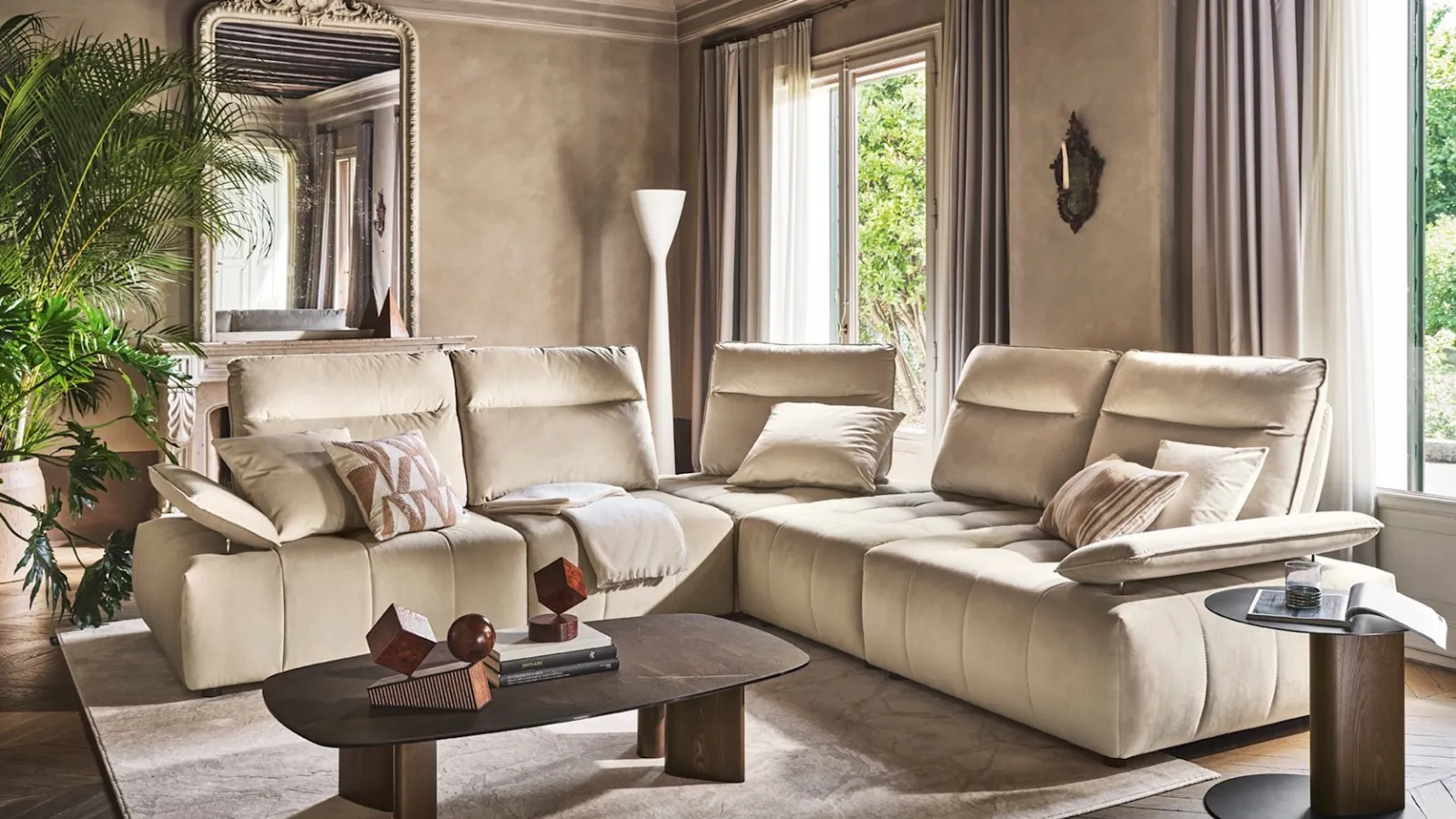 Calligaris Equipe corner sofa