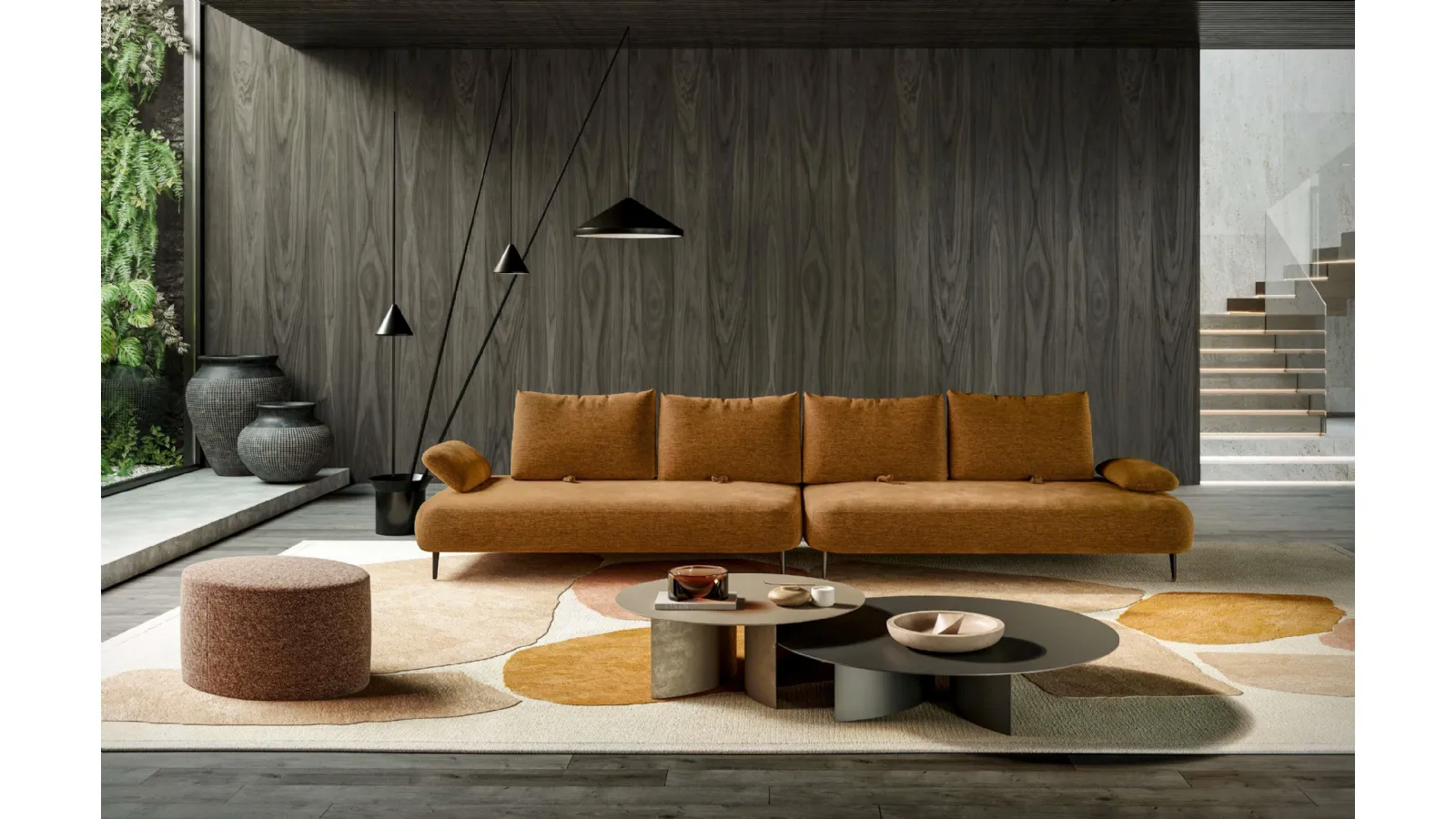 Linear sofa Fanny by Le Comfort.