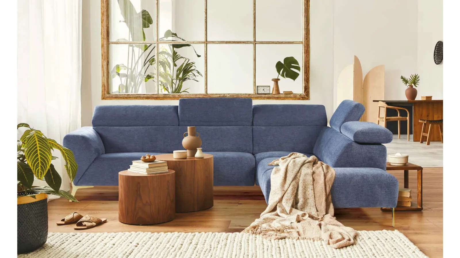 Nicoletti Home's First fabric corner sofa