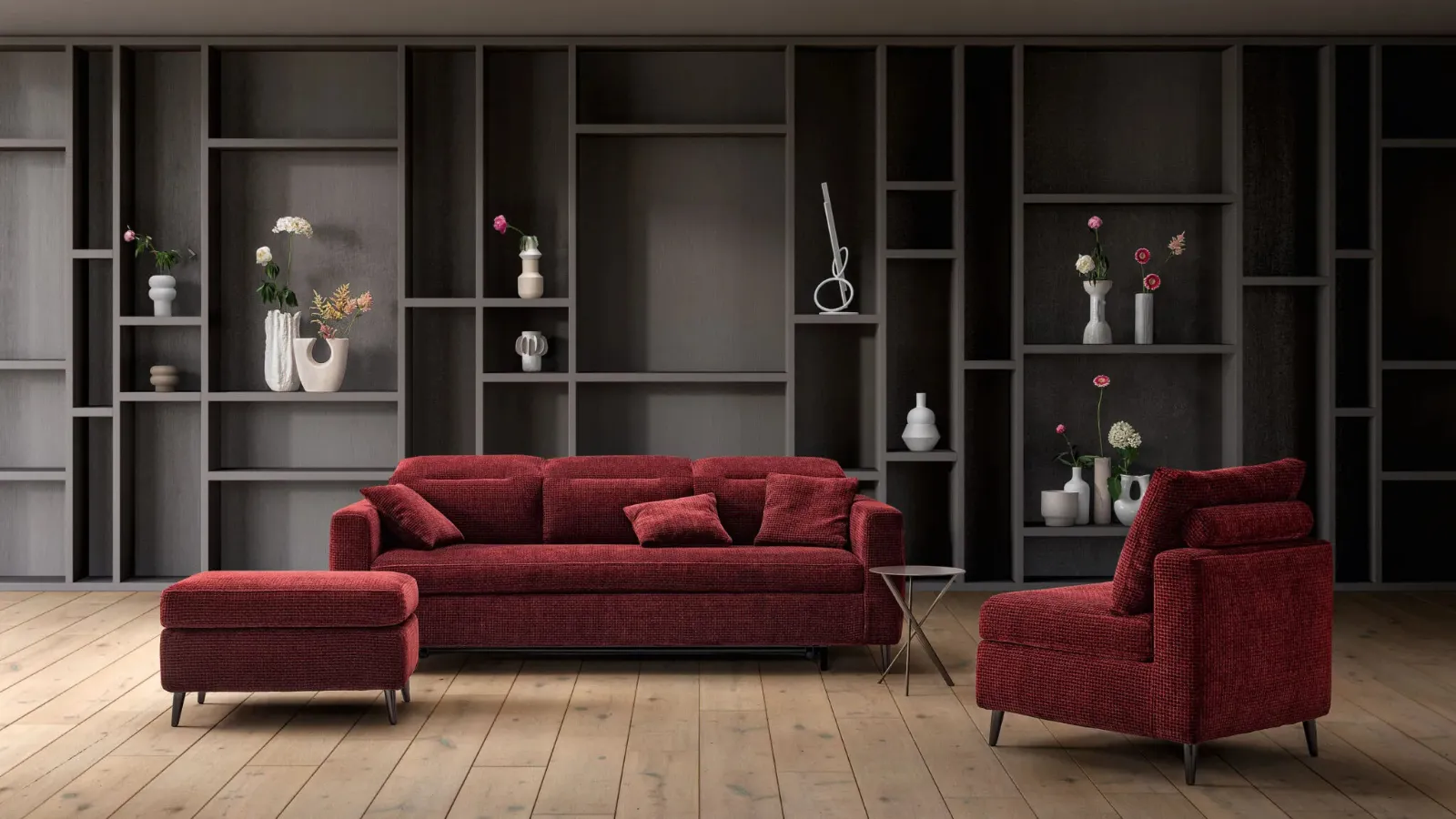 Linear Ghost sofa bed by Samoa