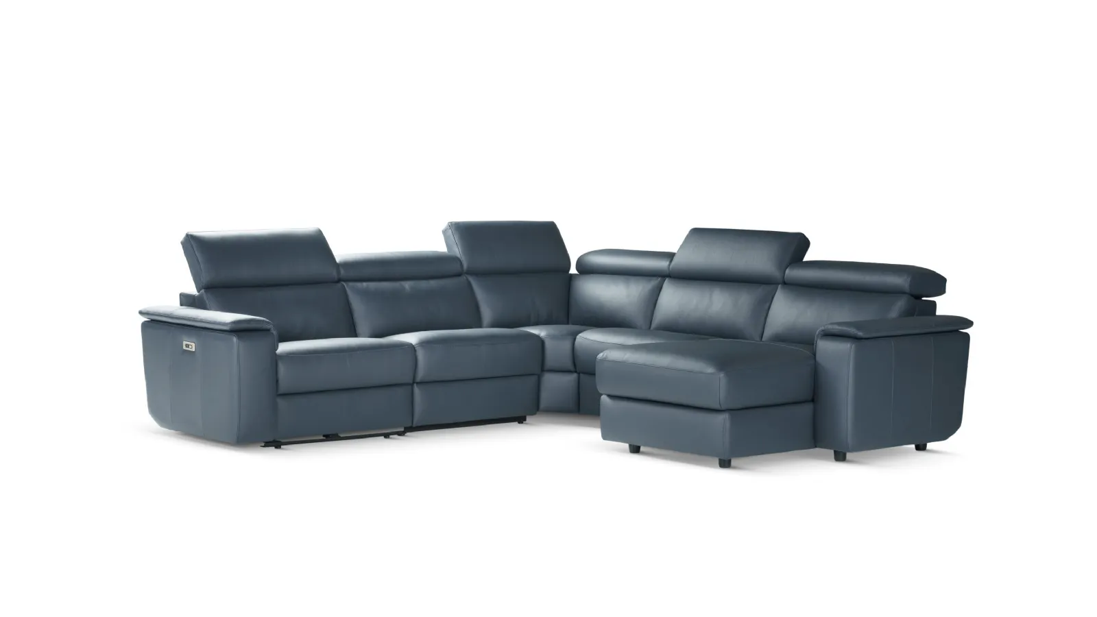 Relax leather sofa, Indiana model by Nicoletti Home