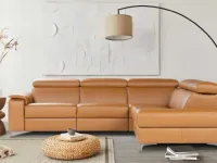 Louise corner relax sofa in leather by Nicoletti Home