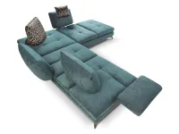 Luna fabric sectional sofa by Nicoletti Home