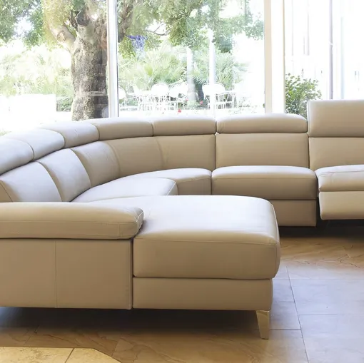 Megan corner sofa with chaise lounge by Nicoletti Home