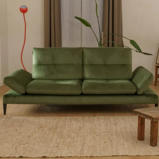 Linear sofa in Monnalisa fabric by Nicoletti Home