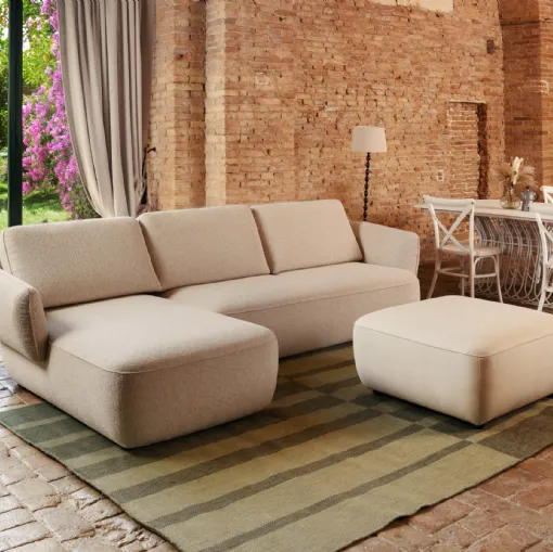 Moon sofa with chaise longue by Nicoletti Home