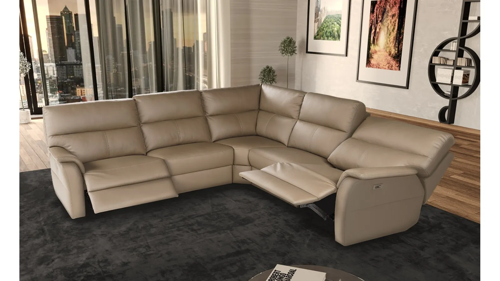 Phoenix relaxation sofa by Nicoletti Home