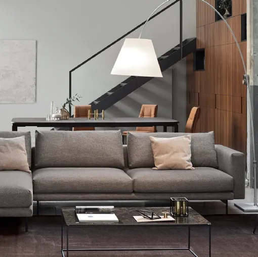 Sofa with peninsula Rod by Calligaris