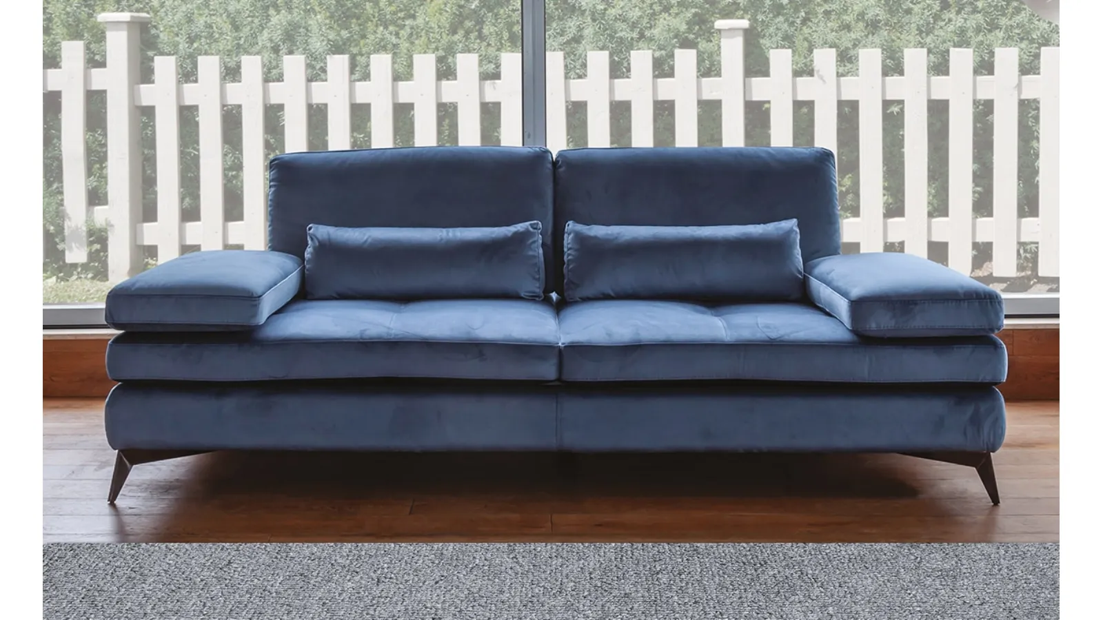 The Serena linear sofa by Nicoletti Home