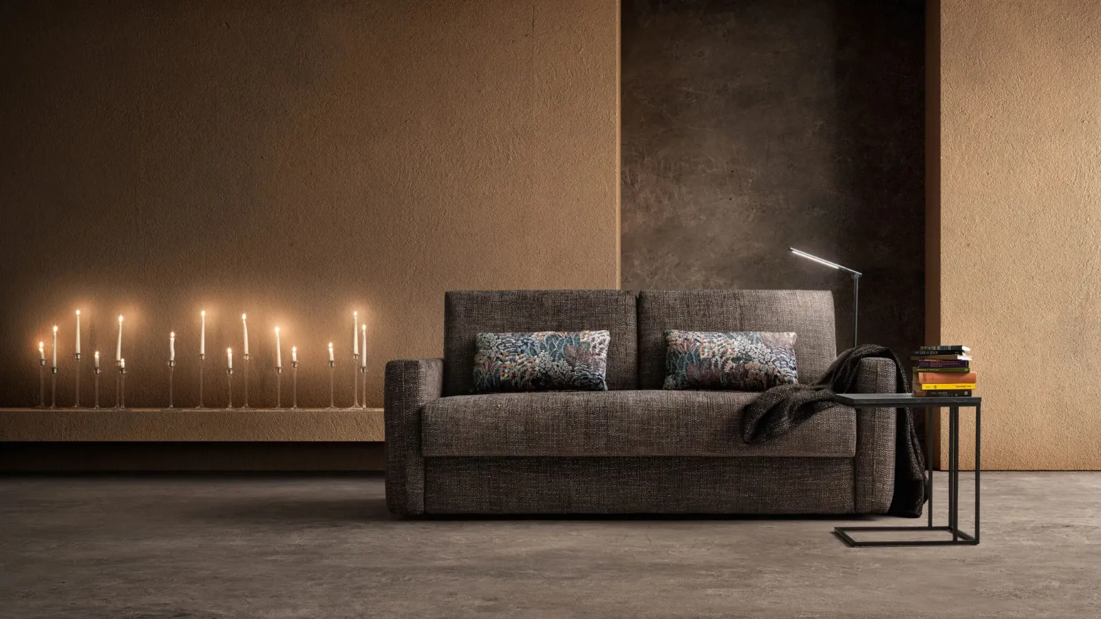 Linear Shape sofa bed by Samoa.