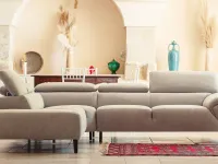 Tesla fabric corner sofa by Nicoletti Home