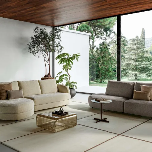 Togo living room set with peninsula and linear by Le Comfort