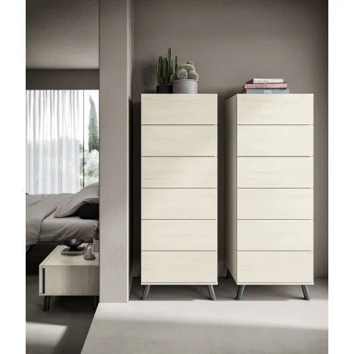 Cross chest of drawers by Spagnol Mobili.