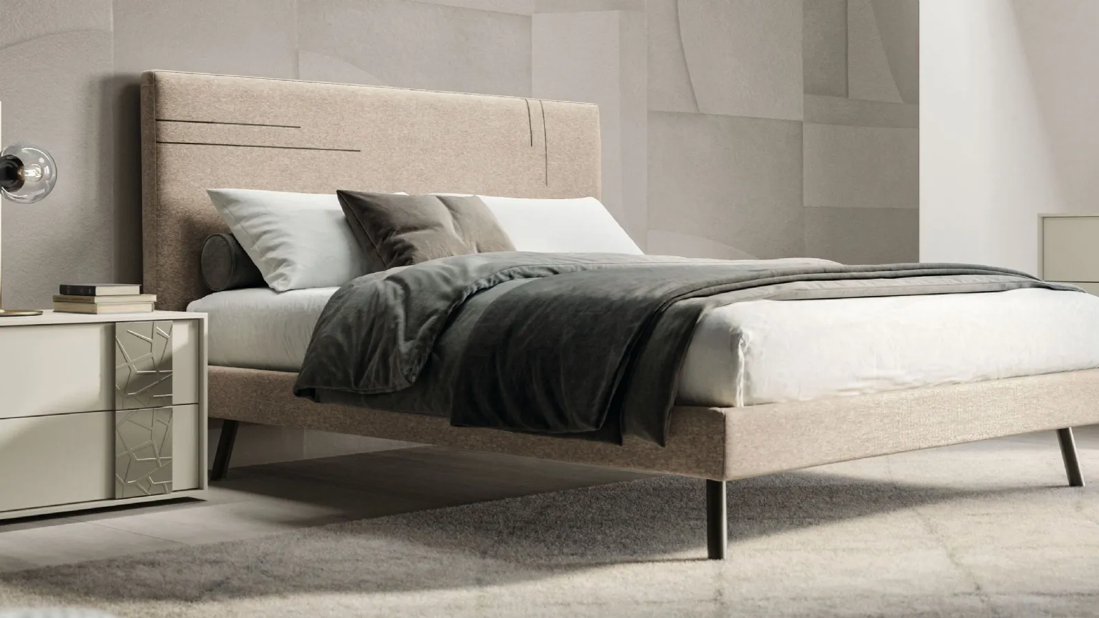 Metrolis New bedside table by Spagnol Mobili