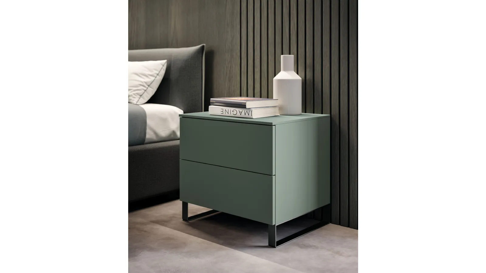 Sled Bedside Table by Spagnol Mob