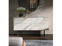 Cristalia glass printed dresser by Tonin Casa