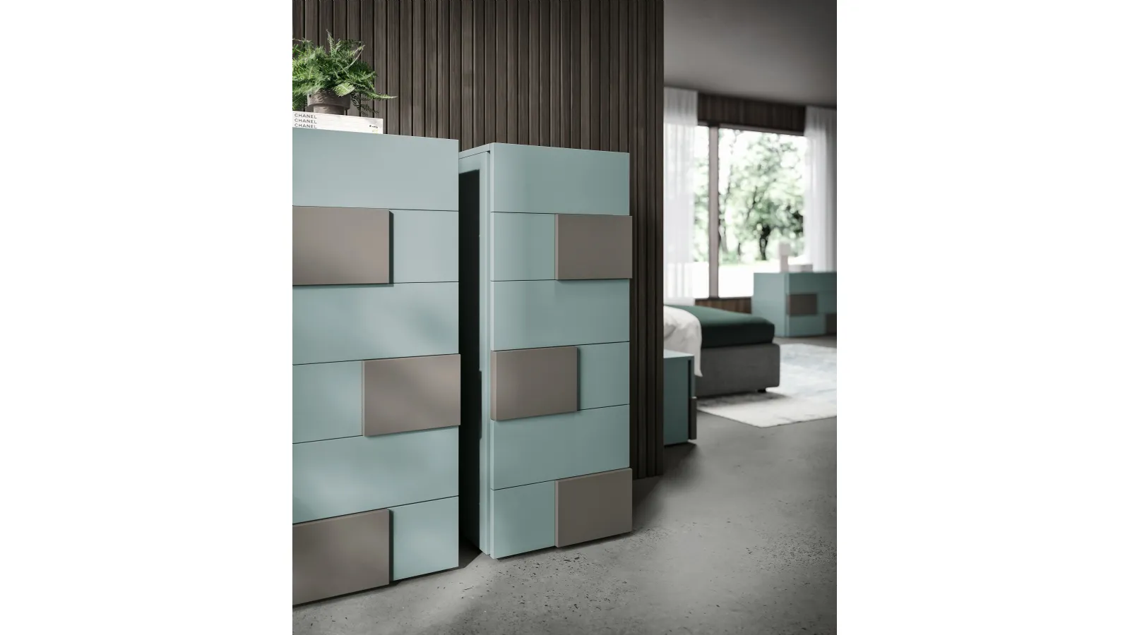 Domino chest of drawers by Spagnol Mobili