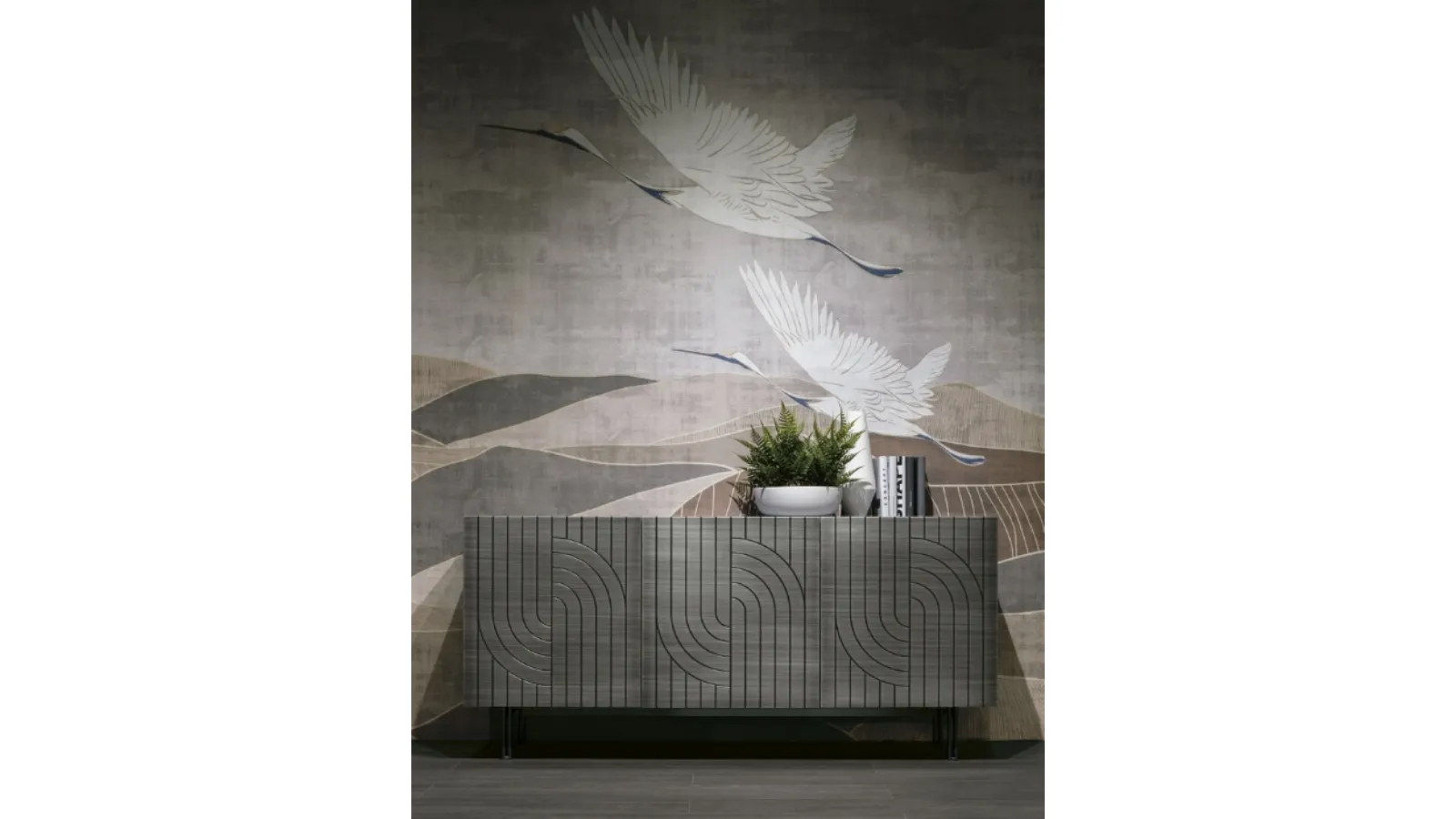 Media Calliope in laccato effetto spazzolato di Target Point translates to: 