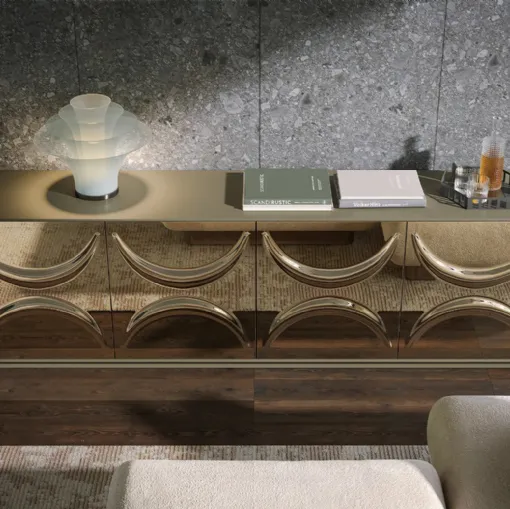 Sideboard with mirrored doors Selene by Tonin Casa