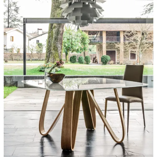 Butterfly glass table by Tonin Casa