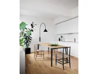Extendable wooden table Decapo by Miniforms