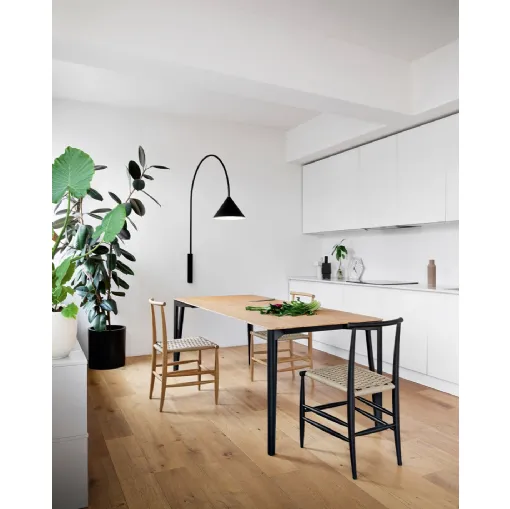 Extendable wooden table Decapo by Miniforms