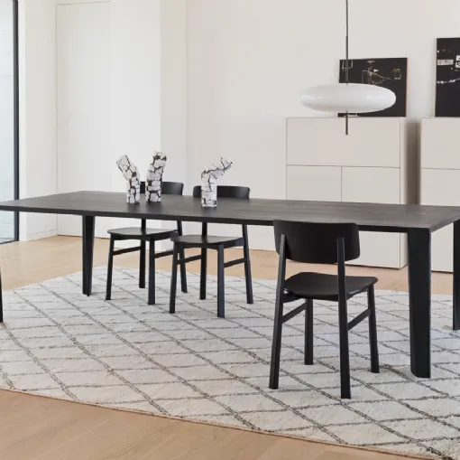 Enea up solid wood table by Pianca