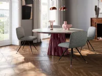Onda table with marble top by Pianca