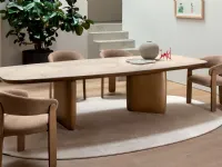 Riverstone ceramic table by Calligaris