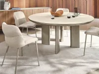 Round Sandy table with ceramic top by Calligaris.